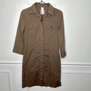 0039 Italy Brown Gracy Shirt Dress
